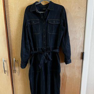 LAUREN RALPH LAUREN Utilitarian-Style Denim Jumpsuit